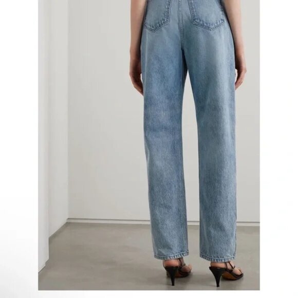 KHAITE albi Light Blue high rise Straight Jeans - Picture 7 of 9